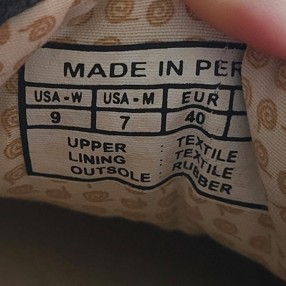 Pacha Mama Woven Tapestry Tribal Colorful Sneaker Shoes Size 9 - Picture 10 of 10